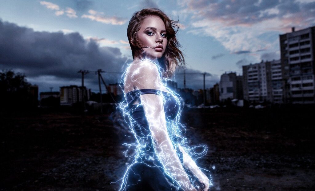 girl with electric supernatural powers