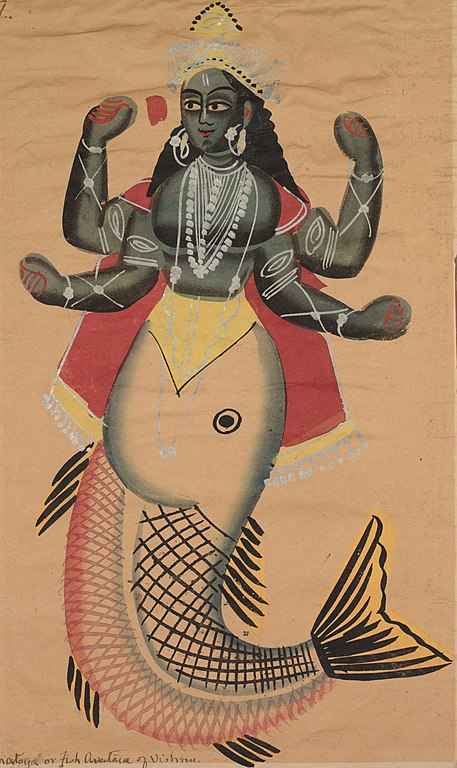 Matsya Avatar in 24 Avatars of Vishnu
