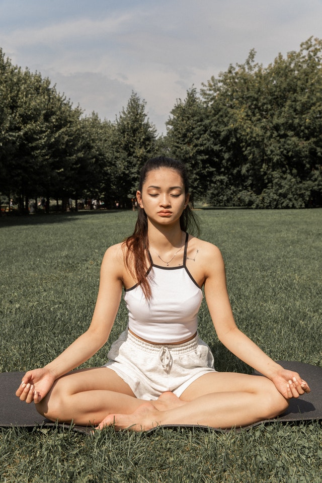 Sukhasana pose for Kundalini Yoga