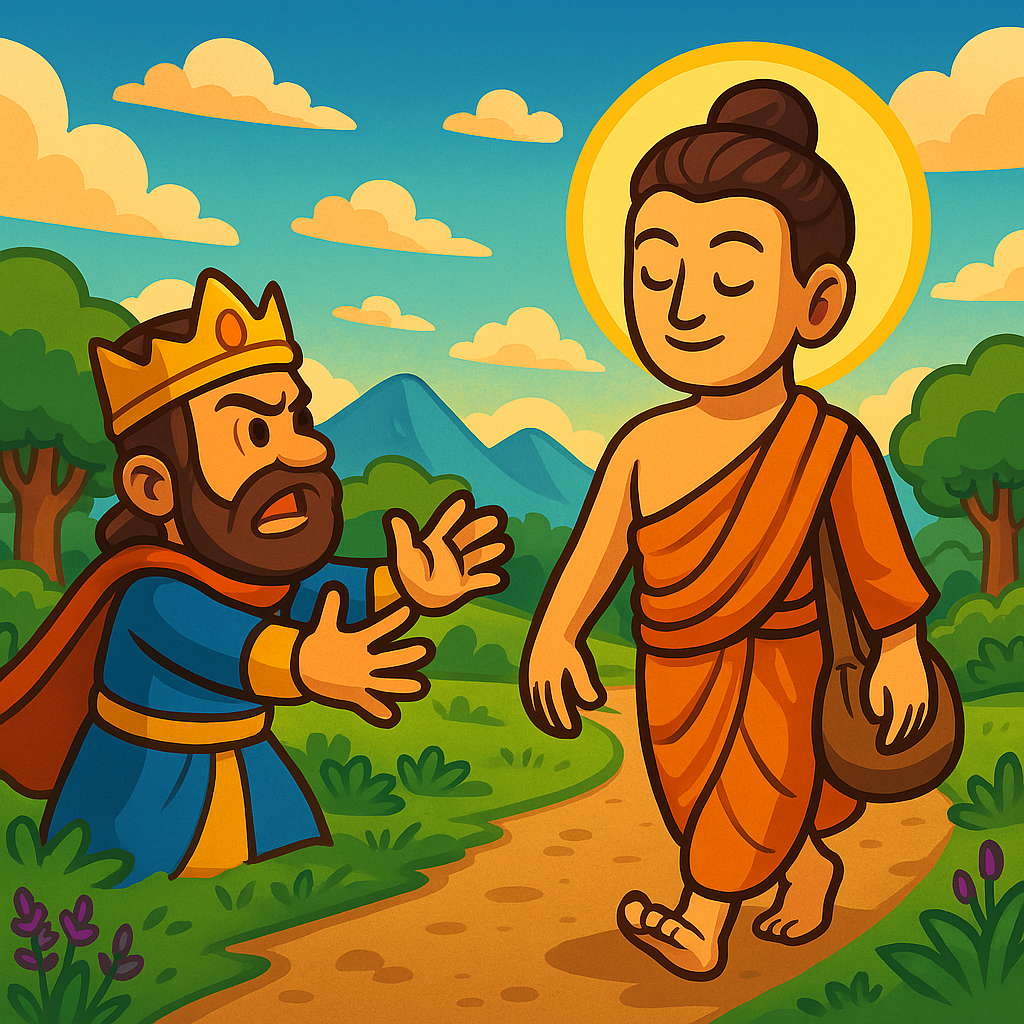 Gautam Buddha on the quest of knowledge 