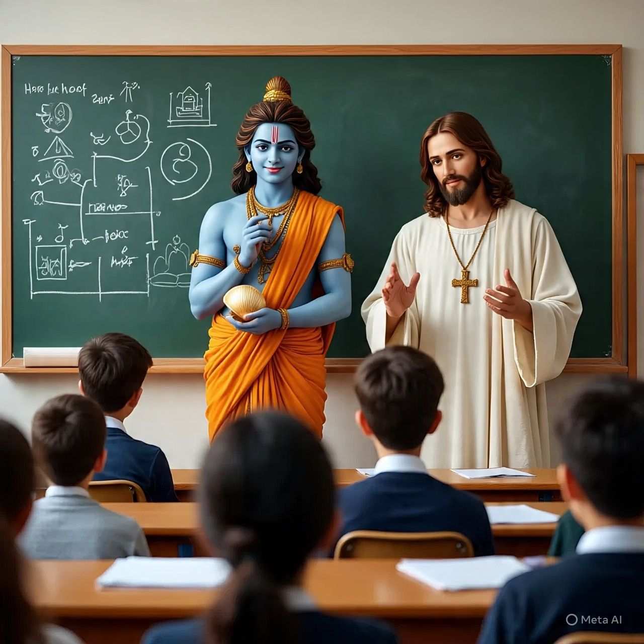 A Comparative Analysis of Lord Krishna and Jesus Christ: Converging Paths of Divine Guidance