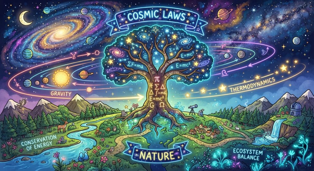 Cosmic laws, observer and observed